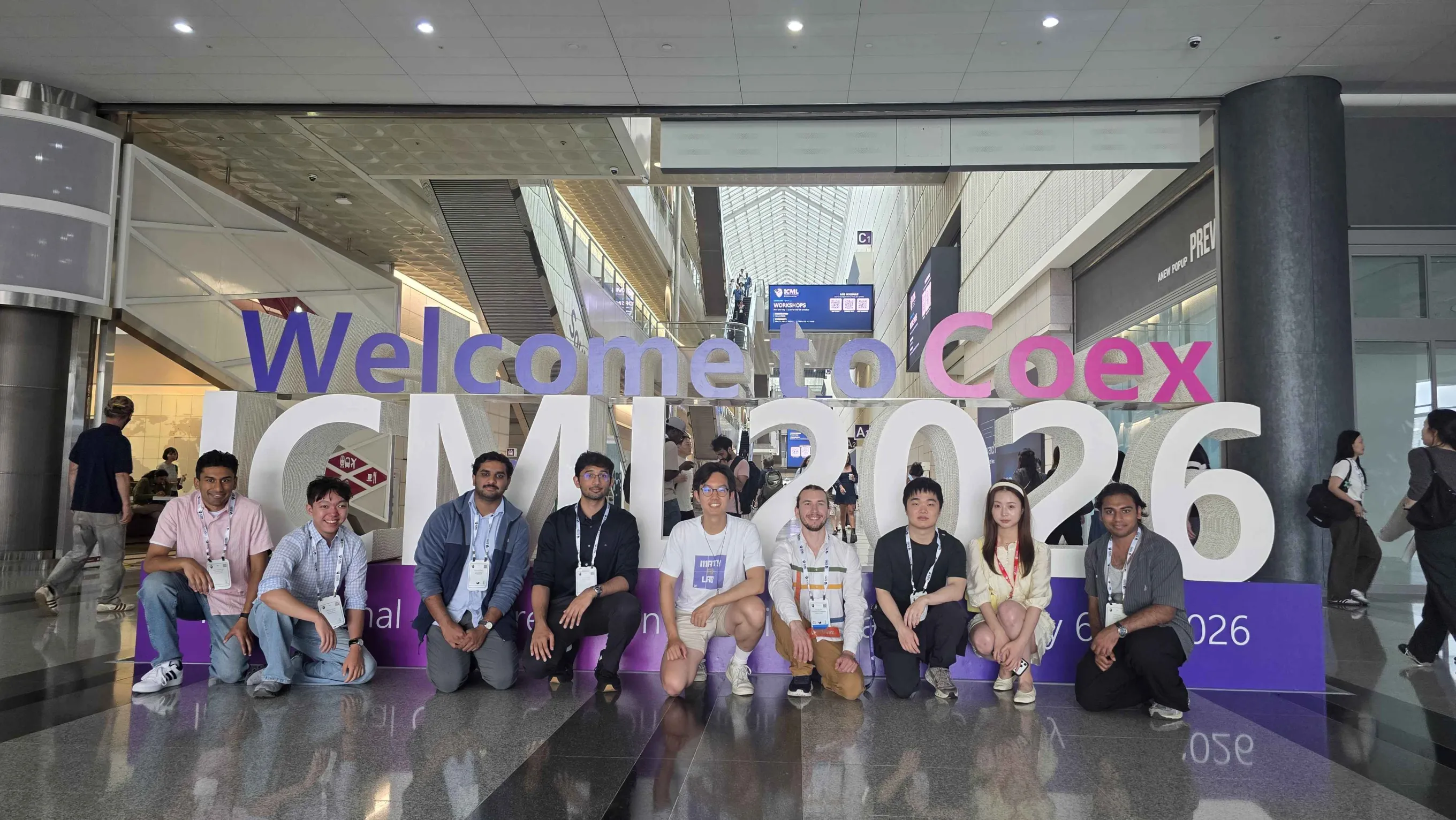 Math AI Lab group at ICML 2026 in COEX, Seoul